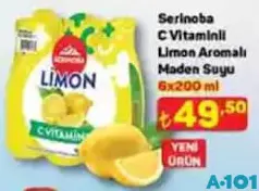 SERİNOBA C VİTAMİNLİ LİMON AROMALI MADEN SUYU 6X200 ML